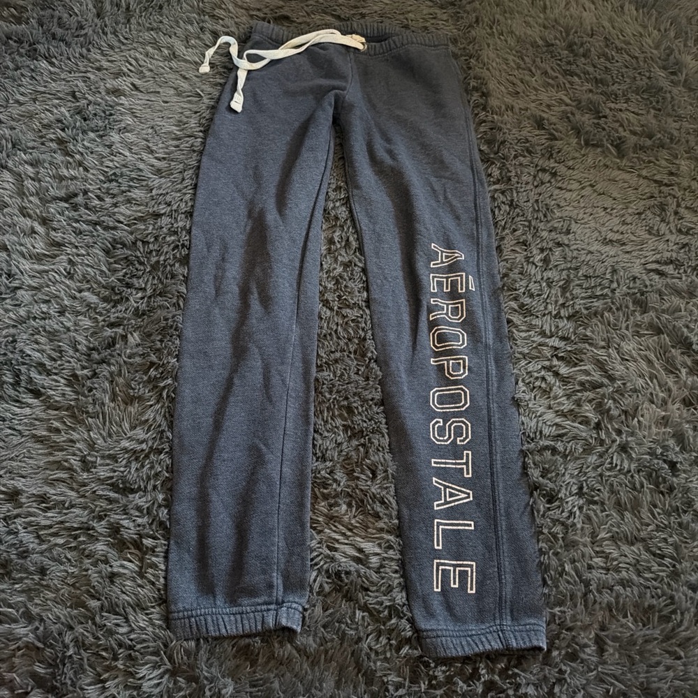 Aeropostale Kids Charcoal Sweatpants with White Accents